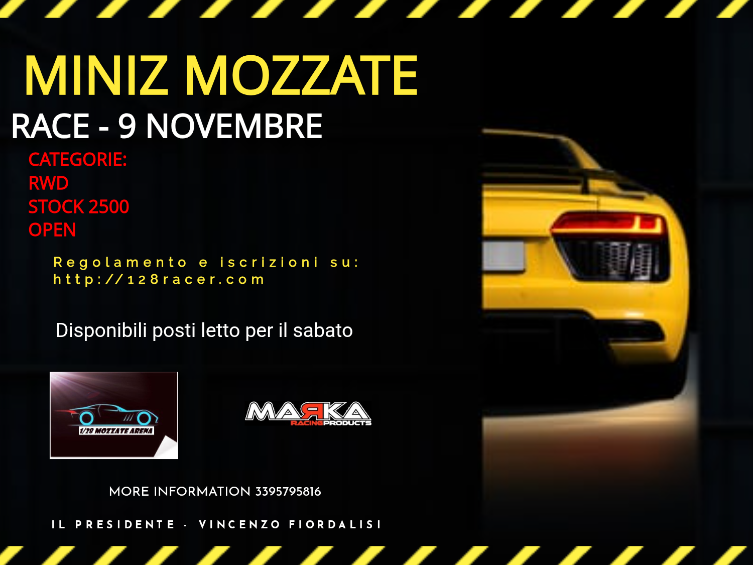 Manifesto della gara